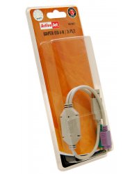 ADAPTER USB -> 2x PS/2 (A-M -> 2x 6PIN M) ADAPTER USB -> 2x PS/2 (A-M -> 2x 6PIN M)